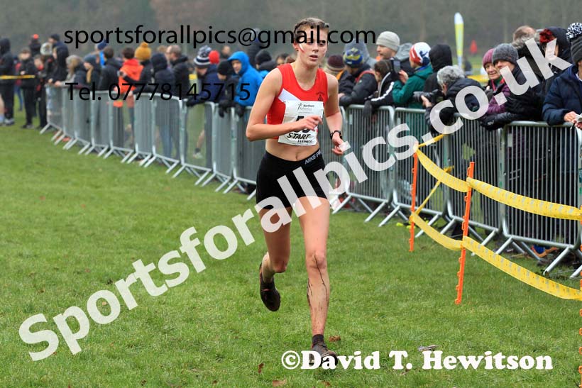 Junior Womens 2023 Northern Cross Country Champs., Witton Park, Blackburn. Photo: David T. Hewitson/Sports for All Pics